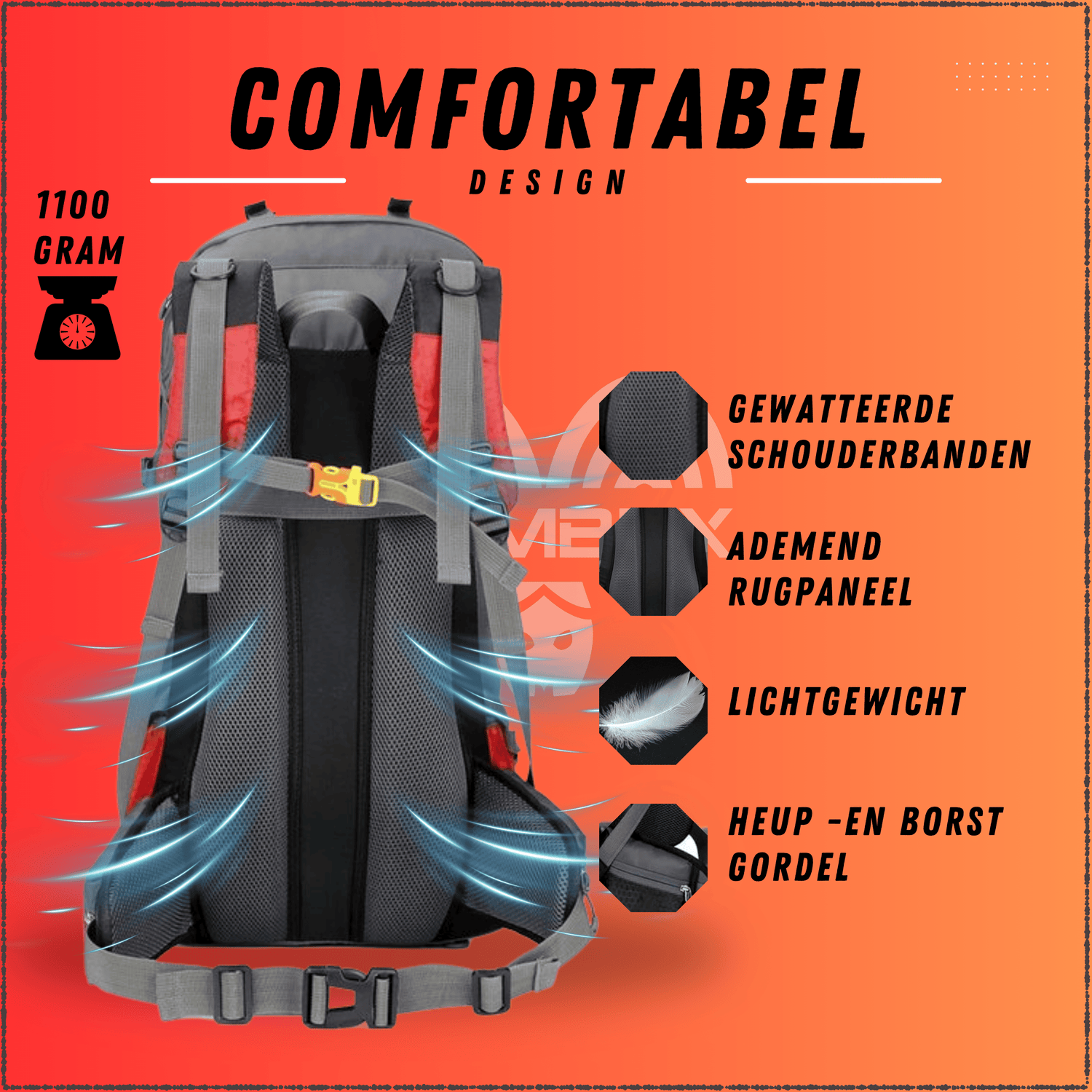 Backpack Adventure 60L Rood