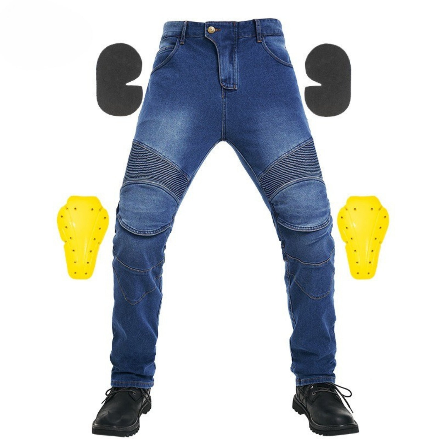 Motorbroek Jeans Blauw met Protectie