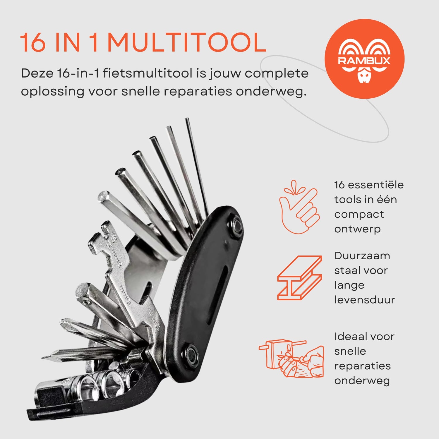 Fietsgereedschap Set - Multitool - Missing Link Tang - Kettingpons - Kettingmeter - 3 Extra Schakels