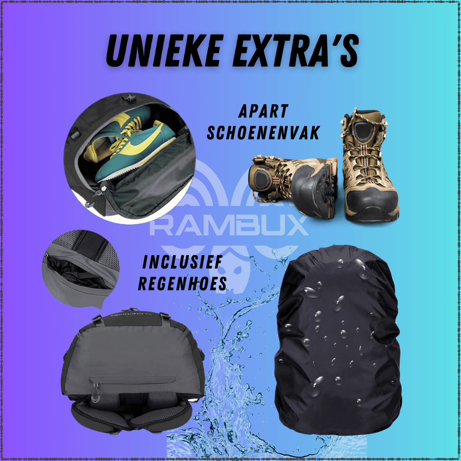 Backpack Adventure 60L Donkerblauw