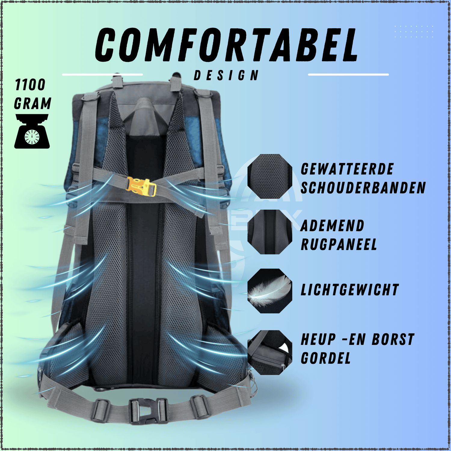 Backpack Adventure 60L Lichtblauw