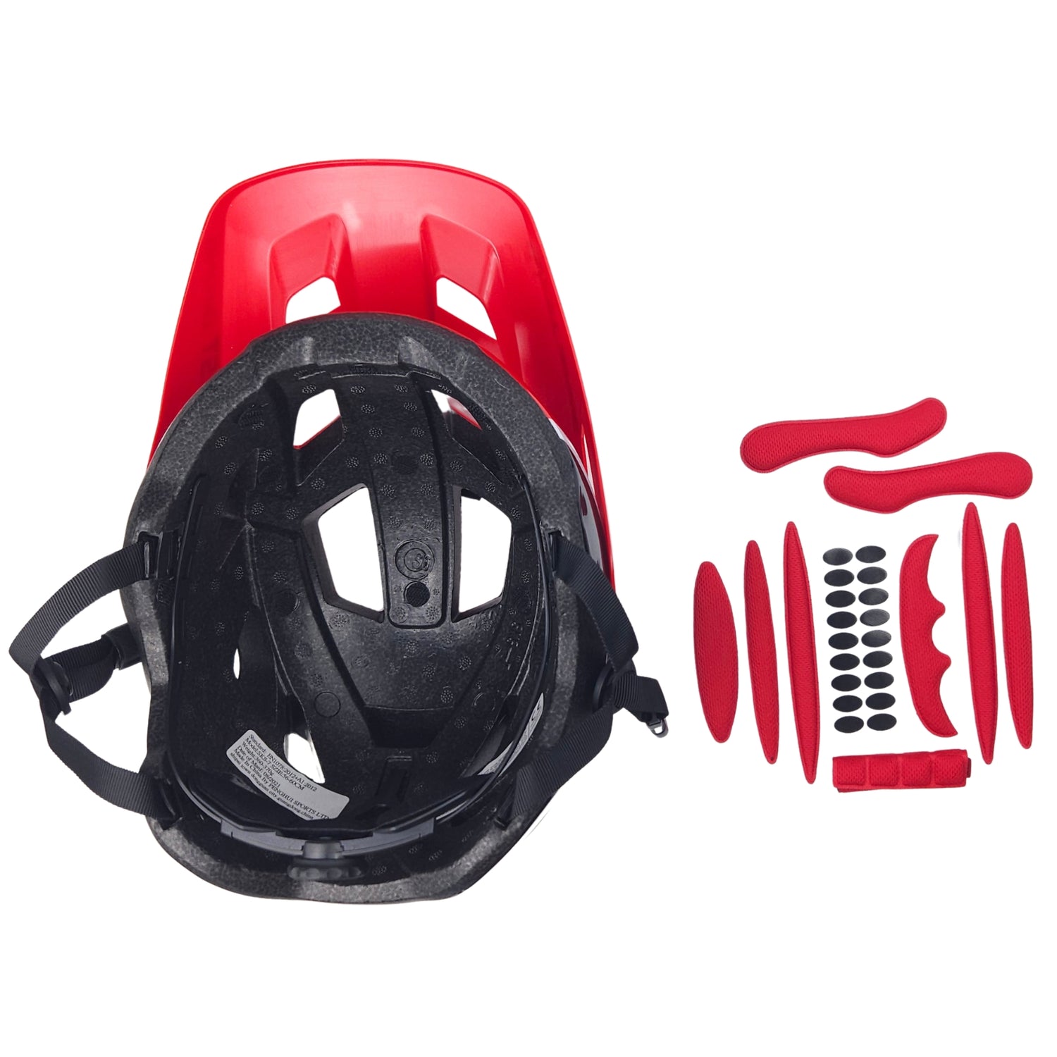 Foam Pads Set Fietshelm Zwart