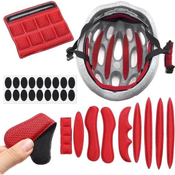 Foam Pads Setje - Rood - Fietshelm RAMBUX