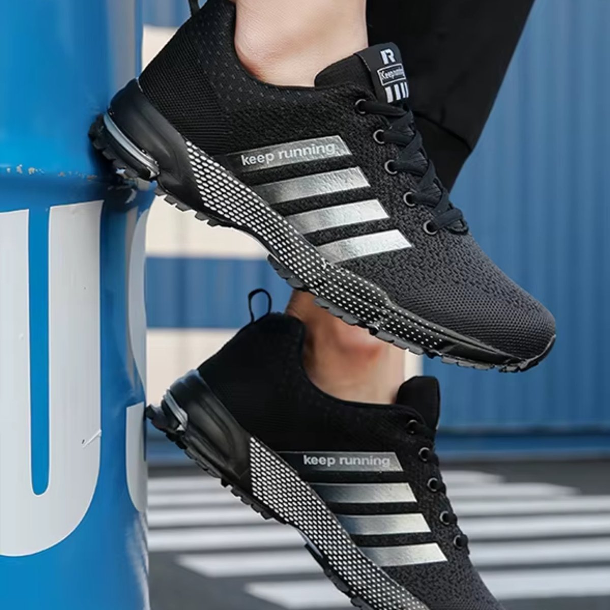 Sneakers - Zwart - Zomer Sportschoenen - RAMBUX