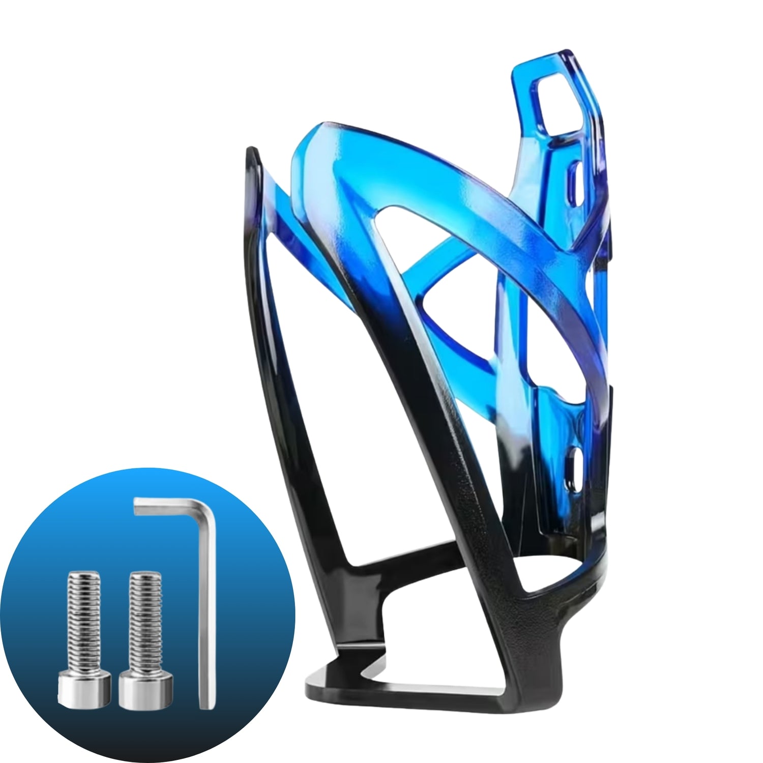 Bidonhouder Fiets - Zwart-Blauw - Lichtgewicht Houder voor Bidon