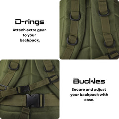 Backpack 55L Leger Groen RAMBUX
