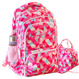 Cartable Abstrait Rose Rouge