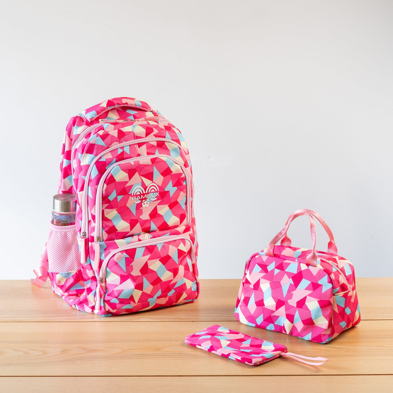 Cartable Abstrait Rose Rouge