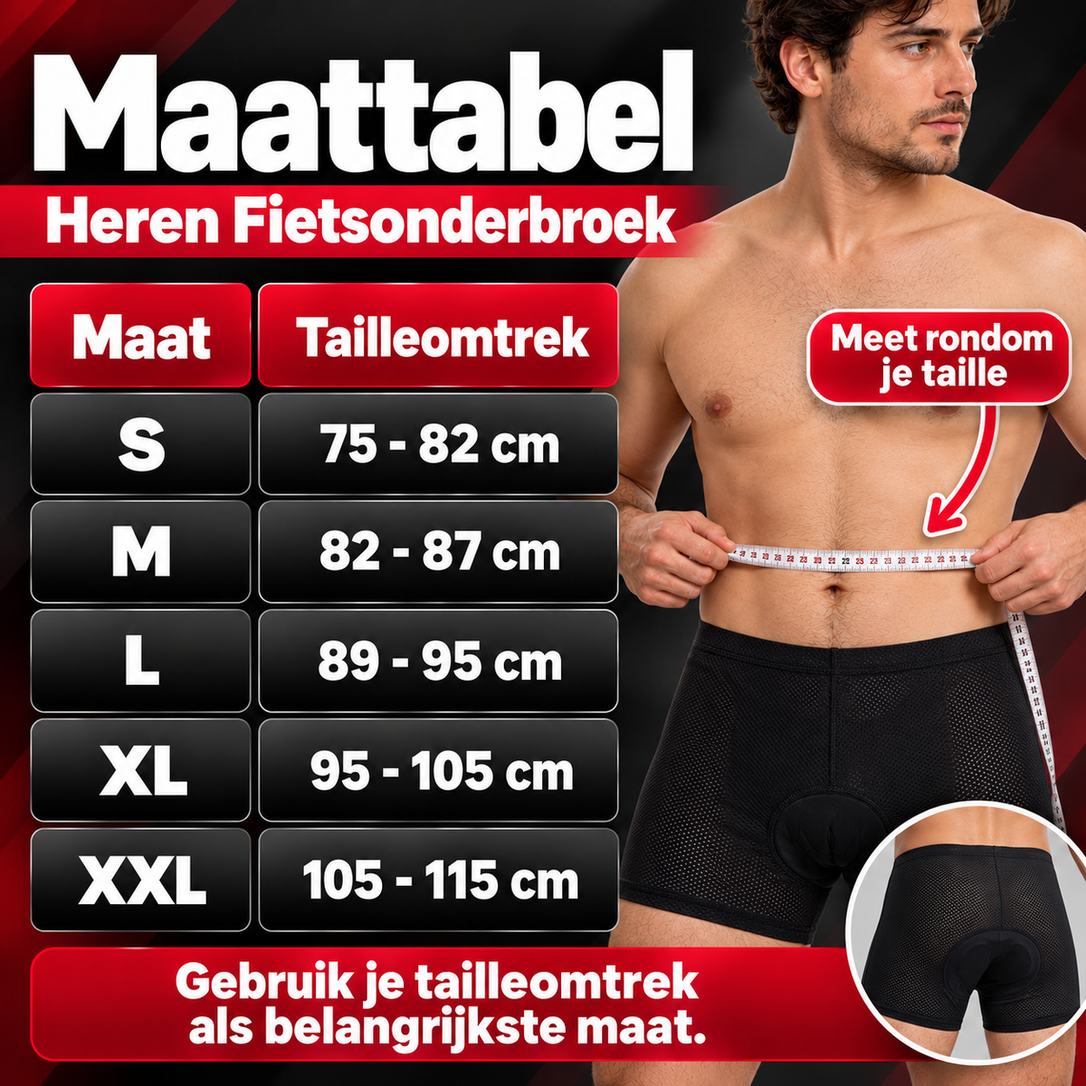 Cuissard de cyclisme avec peau de chamois