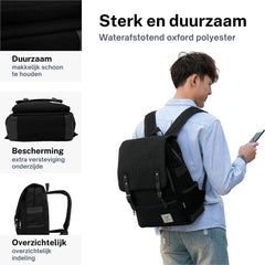 Canvas Tas - Rugzak - Zwart RAMBUX