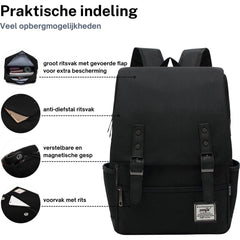 Canvas Tas - Rugzak - Zwart RAMBUX