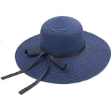 Chapeau de soleil pour femme - roseau - bleu
